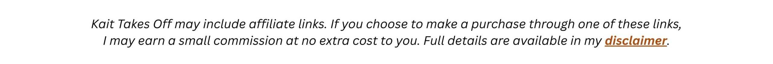 Affiliate disclosure: Kait Takes Off may include affiliate links. If you make a purchase through one, I may earn a small commission at no extra cost to you. Full details in my disclaimer.